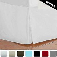 Egyptian Bed Skirt Comfortable, Long Staple Fiber Durable, 14" /King/White Colors
