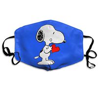 SSUJ7 Snoopy Holds Heart Men Women Adjustable Earloop Mouth Guard Anti-Dust Washable Reusable Mouth Guard for Kids Teens Adults Anti Pollution,Anti-smog