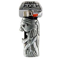 Metal Lighter Case for BIC Lighters, Lighter Protector and Bottle Opener - Pirate Skull