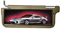 PAIR AUTOMOTIVE TAN BEIGE 12.2 SUNVISOR VISOR WIDESCREEN LCD VIDEO MONITOR SCREENS