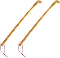 LARATH Bamboo Back Claw Scratcher Natural Wooden Body Therapeutic Relaxation Self-Massager for Itching Relief,2 Pieces