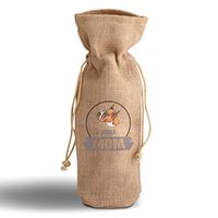 Cotton Custom Wine Gift Bag Mom Boxer Dog Housewarming & Party Accessories Jute Burlap Drawstring Design Only