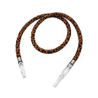Leopard Print Hookah Hose - Plastic Handle and Connector - Shisha Hose