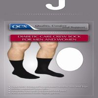 MCK86150300 - Scott Specialties Diabetic Socks Crew Small Black
