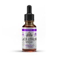 Black Cohosh Tincture Organic Black Cohosh Extract (Cimicifuga Racemosa) Dried Root, Non-GMO in Cold-Pressed Organic Vegetable Glycerin, 4 oz (120 ml)