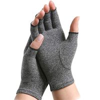 Arthritis Gloves - Premium Arthritic Joint Pain Relief Hand Gloves for Rheumatoid & Osteoarthritis - Ease of Use Seal from Arthritis Foundation Hand Gloves for Men & Women (Black, M)