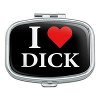 I Love Dick Heart Rectangle Pill Case Trinket Gift Box