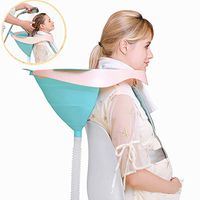 Mobile Salon,Portable Rinse Basin, Folded Silicone Shampoo Basin for Handicapped, Pregnant, Elderly and Children Washing and Cutting Hair at Home and in Bed Without a Salon Chair