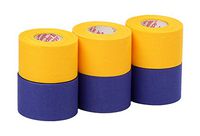 Mueller Athletic Tape Sports Tape, Gold and Blue 6 rolls