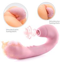 Multi Mode Powerful Tongue Suck & Thrust Nipple Sucker G SPO-tter Sucking Toys for Women Couples USB Rechargeable Waterproof