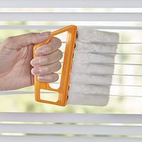 Window Blind Cleaner Tool with Microfiber Dusters for Horizontal Blinds