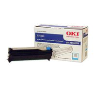 Okidata 43460203 C3400 C3530 C3600 MC360 Image Drum (Cyan) in Retail Packaging