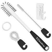 Water Bottle Brush Set, Camelbak Brush, Dish Brush, Good Grip for Narrow Neck. Triple Storage Hook. Cleans Sports Bottles, Straws, Baby Bottles Hydro Flask Camelbak Sippy Cups Brush Set