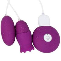 watersouprty 20 Speed USB Charging Tongue Comfortable Toys Shrinking Breast Suck and Double Jump eggg Massager Toys for Womens