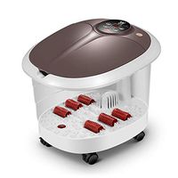 LEIGE Foot Spa Massager - Heated Bath, Automatic Massage Rollers, Vibration, Bubbles, Digital Adjustable Temperature Control