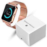 XINHUANG Smart Watch Women LED Touch Screen Bluetooth Sport Music Multifunction Steel Strap Smartwatch Clock Women Watch relogio Feminino (Color : Gold)