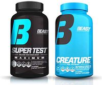 Beast Sports Nutrition – Super Test Maximum Creature Creatine Combo Pack– 4 Test Boosters + 5 Creatines – Maximize Muscle Growth – Increase Strength & Endurance – Faster Recovery Time