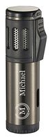 Personalized Visol Artemis Gunmetal Triple Torch Flame Cigar Lighter