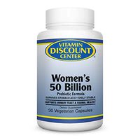 Vitamin Discount Center Women's 50 Billion Probiotic, Shelf Stable, 30 Vegetarian Capsules