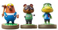 Mr. Resetti - Tom Nook - Kapp'n - Amiibo (Animal Crossing Series) for Nintendo Switch - WiiU, 3DS 3 Pack (Bulk Packaging)