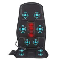 IDODO Vibration Car Back Massager, Back Massage Cushion with Heat, 10 Vibrating Motors & Heating Therapy to Release Stress and Fatigue, for Car, Home and Office Use
