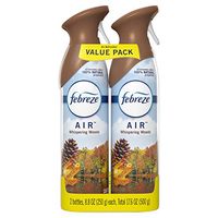 Febreze Air Odor-Eliminating Air Freshener, Whispering Woods, 2 Ct, 8.8 Fl Oz Each (17.6 Fl oz Total)