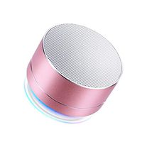 Mini Bluetooth Speaker, Led Portable Wireless Bluetooth Speakers with HD Sound/ 12-Hour Playtime/RDA 3.0 / Micro SD Support, for iPhone/for ipad/for Phones MP3/Laptop/ (Pink)
