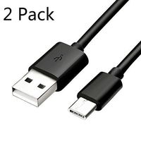 2 Pack USB-C Type C USB C Sync Data Transfer Charger Power Cable Cord for GoPro Hero5 Hero 5 Series Camera, Hero 6 Camera,Hero 7 Camera (Black-USB 2.0)