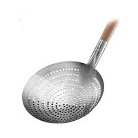 Cold Shrimp Spicy Hot Colander Stainless Steel Hedge Large Fried Tool Leak Net Filter Oil Net Leak Scoop Spoon