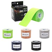 3NS Synthetic Kinesiology Sports Tape - 2" x 16.4ft / 5cm x 5m (Beige) Elastic Muscle Support Tape Water Resistant Therapeutic Strapping Taping Tape