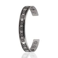 Sarah Selects 100% Copper Magnetic Healing Bracelet - Natural, Effective Relief for Arthritis, Joint Pain, Inflammation - Adjustable Size Magnetic Copper Bracelet for Men & Women (Silver, ONE Size)