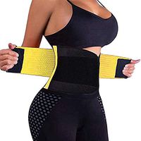XVSESES Waist Trainer Belt for Women - Waist Cincher Trimmer - Slimming Body Shaper Belt - Sport Girdle Belt (L, Yellow)