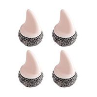 Yigeyi 4 Pack Stainless Steel Scourers – Steel Wool Scrubber Pad Used for Dishes, Pots, Pans, and Ovens. Easy scouring for Tough Kitchen Cleaning.