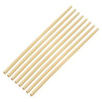 Artibetter 100pcs Biodegradable Wheat Straws for Smoothies Milkshakes Shaved Ice (Chocolate)