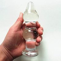 Carinloing Glass Big Clear Handheld Crystal Ball Toy