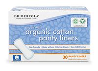 Dr. Mercola Panty Liners with Organic Cotton (30 per Box): 1 Box