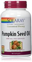 Solaray Pumpkin Seed Oil, 1000 mg, 90 Count