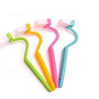 Everyfit Toilet Bowl Brush, V-Type Toilet Brush Scrubber Plastic Curved Bowl Handle Bathroom Cleaning Brush Home Bath Cleaner Tools Toilet Rim Brush Toilet Scrubbe