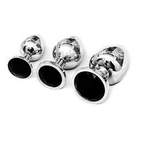 3 Pcs Round Shaped Base With Crystal Aluminum Alloy G-SSpotter Ańus Plúg Vi`brãtórs Massager Sxx Products Toys