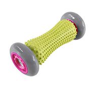 Keeper Muscle Roller Stick, Hand and Foot Massager Roller, Trigger Point Massage - Ergonomic Reflexology Massager - Wrists and Arm Exercise Roller, Recovery Tool for Plantar Fasciitis, Heel Pain (Grey