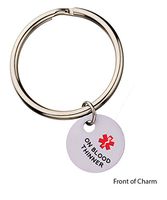 On Blood Thinner Medical Alert Keyring