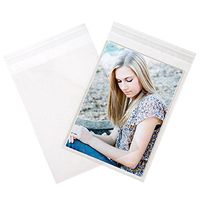 ClearBags Resealable Clear Cello Bags 5 7/16" x 7 1/4", 100 Bags Per Pack (1 Pack)