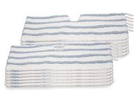 LTWHOME Design 18 Inch Replacement Microfiber Scrub Pads Fit for O-Cedar Dual Action Microfiber Flip Mop (Pack of 12)