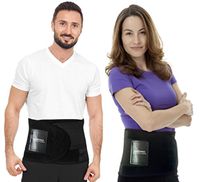 Best Back Brace Guaranteed - Back Brace Solutions Neoprene Lower Back Lumbar Support Belt Adjustable Compression Fit Back Wrap Men Women Best Braces Lower Back Pain (S-M Waist Size 27" - 34")