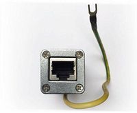 ST-RJ45: POE Surge Protector. Network Lightning Surge Suppresssor - Arrestor for Ehternet LAN / POE up to 100 mbps