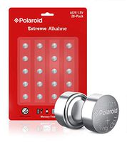 Polaroid Extreme AG11 LR58 361 362 162 LR721 1.5V Button Cell Alkaline Batteries Mercury Free 0% Hg (20-Pack) - 2025 Expiry Date