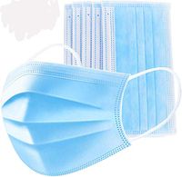 50 PCS Filter 3-ply Face Mask Disposable Personal Protection Dust-Proof Anti Spittle Eye Mask for Earloop …