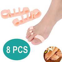2019 Upgrade Version Premium Gel Toe Separators, Straighteners & Spacers Hammer Toe Bunion Corrector Toe Stretcher for Men and Women for Pedicure Yoga Running (4 Pair/8Pcs)