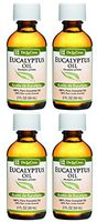 De La Cruz Pure Eucalyptus Essential Oil, Steam Distilled, Bottled in USA 2 FL. OZ. (4 Bottles)