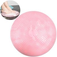 Lazy Foot Brush Scrubber Massager | Anti Slip Shower Mats | Bath Wash Cushion Tub Mat | Foot Acupressure Silicone Cleaner Pad | Foot Back Cleaner Exfoliator Pad